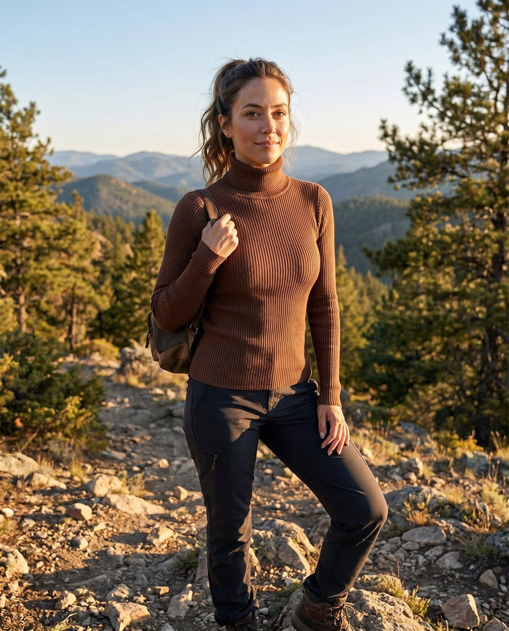 Paloma | Eleganter und vielseitiger gerippter Rollkragenpullover