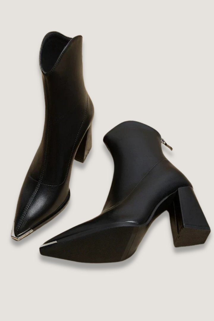 Michaela - Stiefel mit Chromspitze
