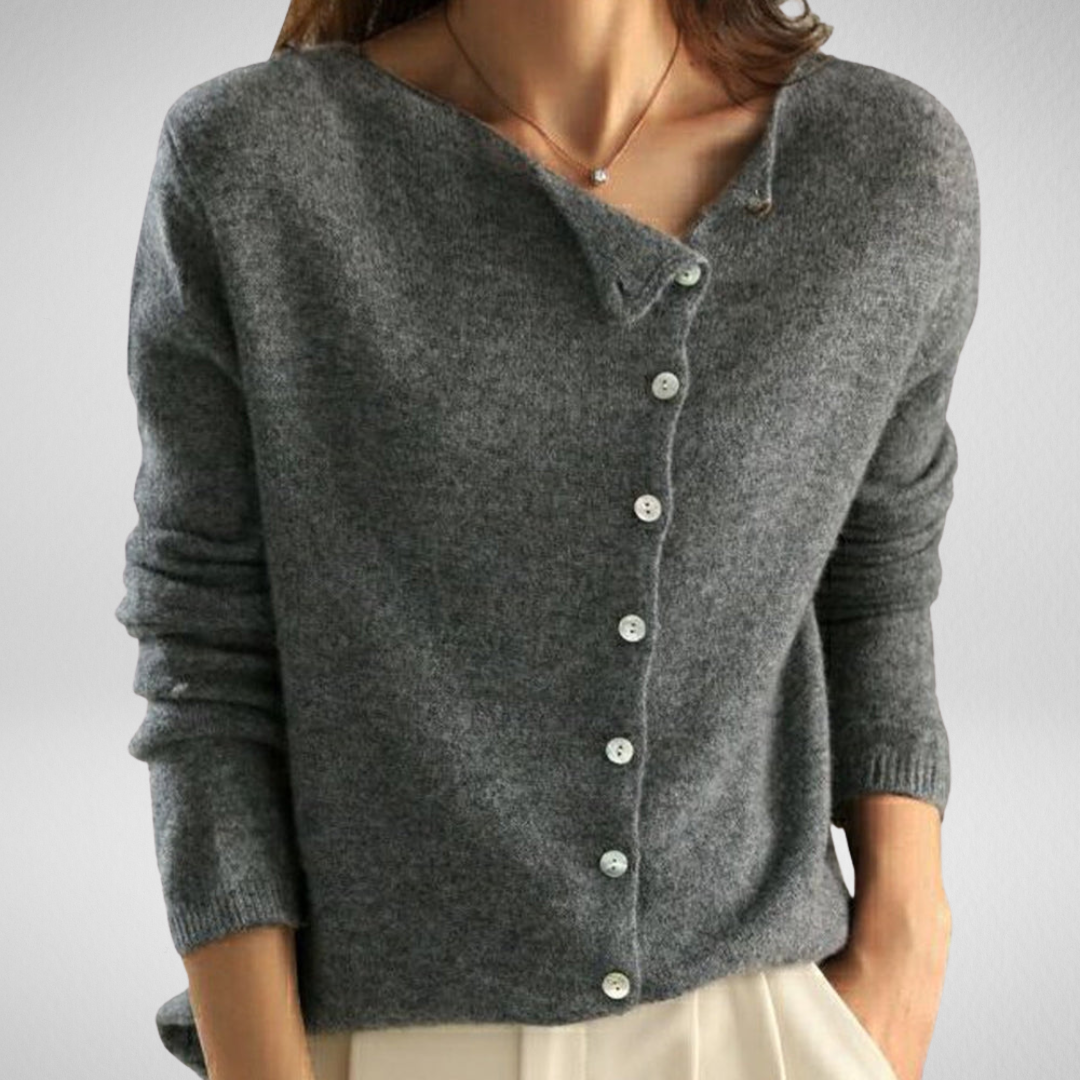 Brunella | Damen Strickjacke mit Knopfdetails