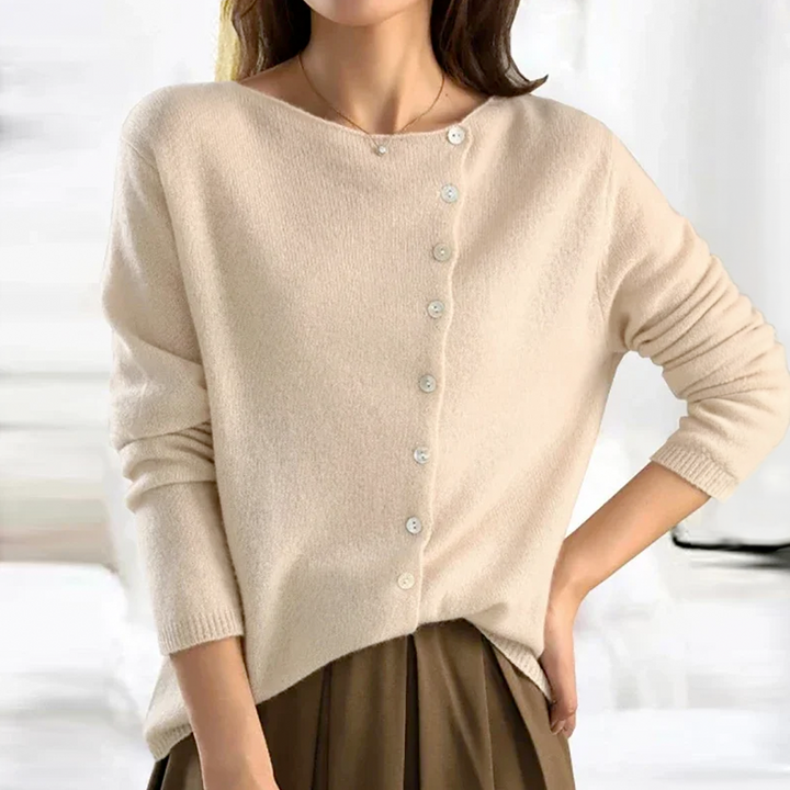 Brunella | Damen Strickjacke mit Knopfdetails