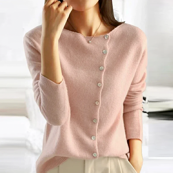 Brunella | Damen Strickjacke mit Knopfdetails