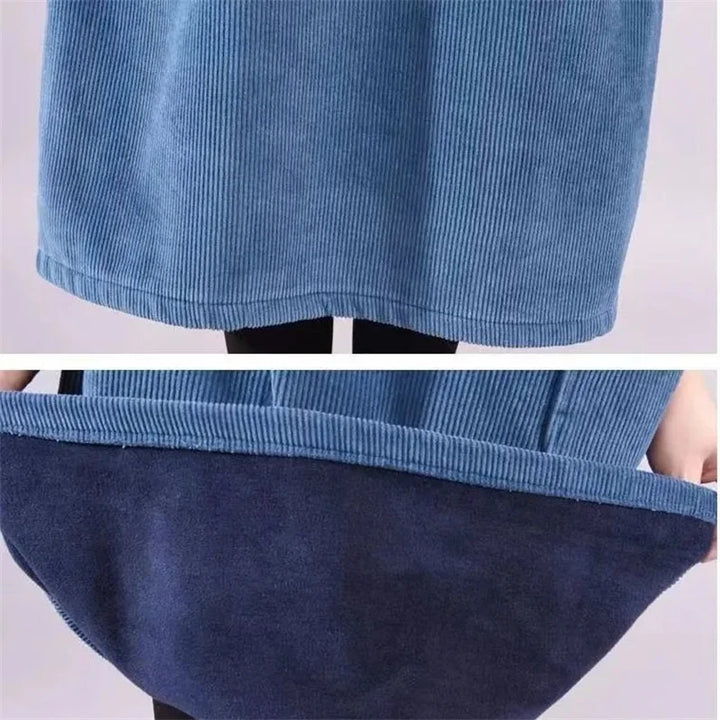 Kordula | Damen Midi Strickkleid mit Rollkragen für den Winter