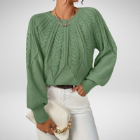 Brunhilde | Damen Pullover mit Zopfmuster
