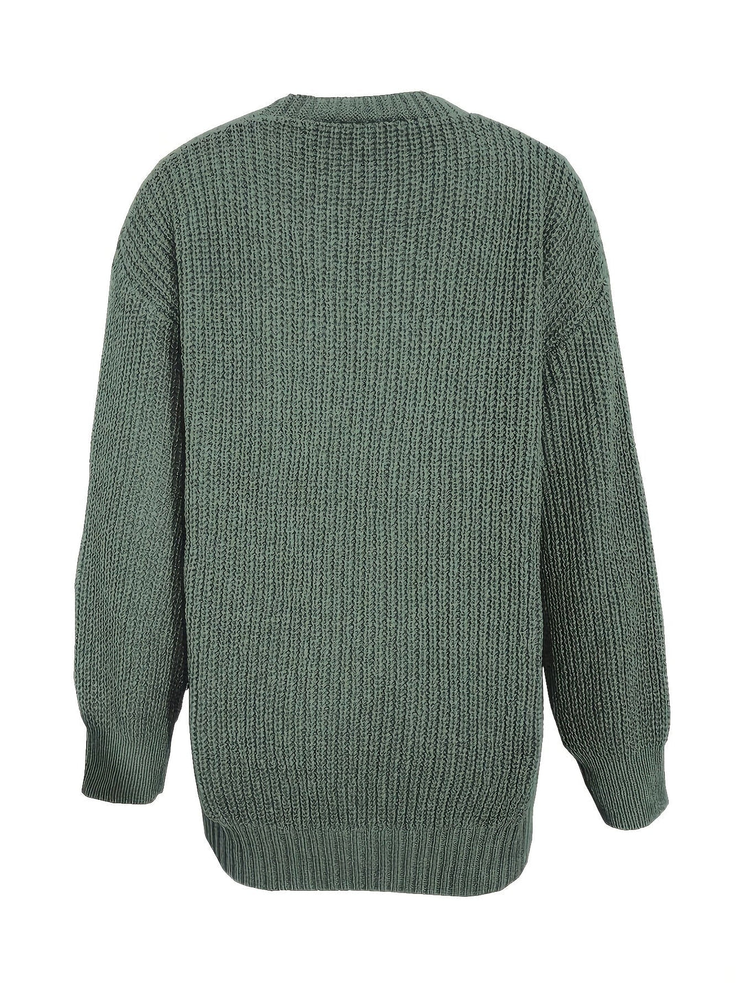 Brunike | Damen Oversize Strickjacke mit Knopfverschluss