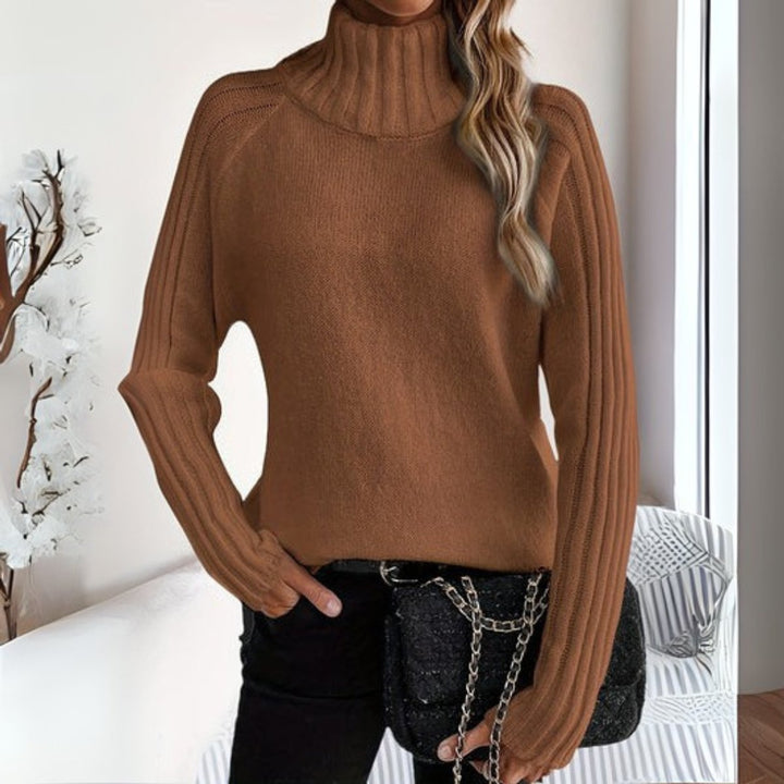 Leslie | Eleganter und bequemer Rollkragen-Strickpullover