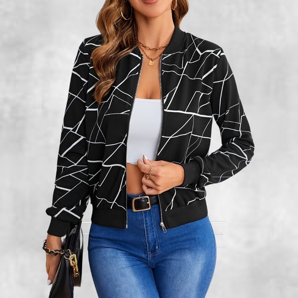 Carly - Geometrische Jacke