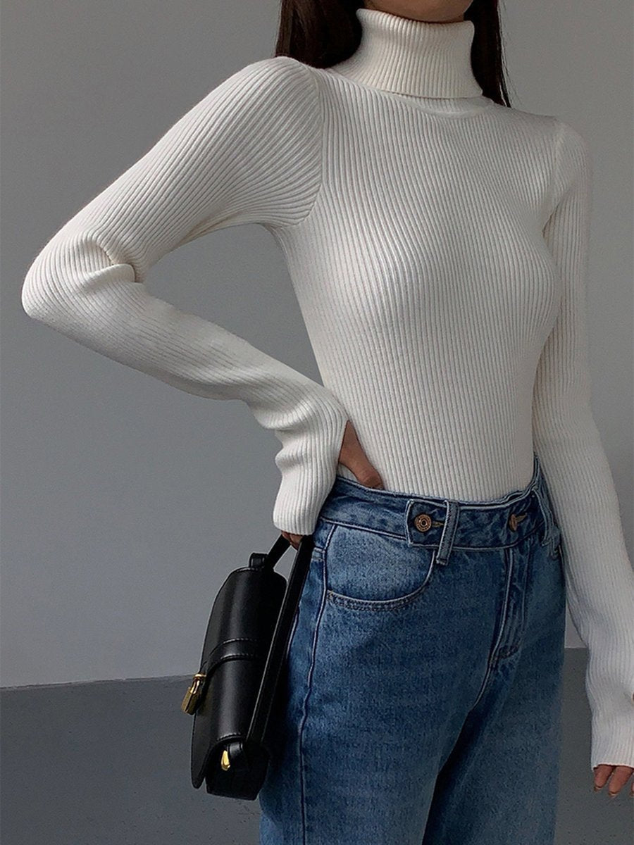 Paloma | Eleganter und vielseitiger gerippter Rollkragenpullover