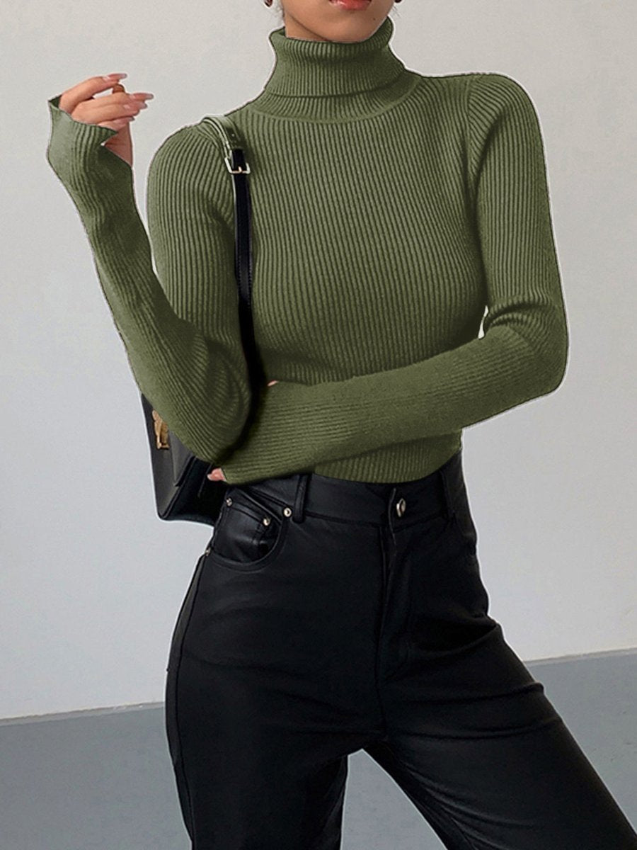 Paloma | Eleganter und vielseitiger gerippter Rollkragenpullover