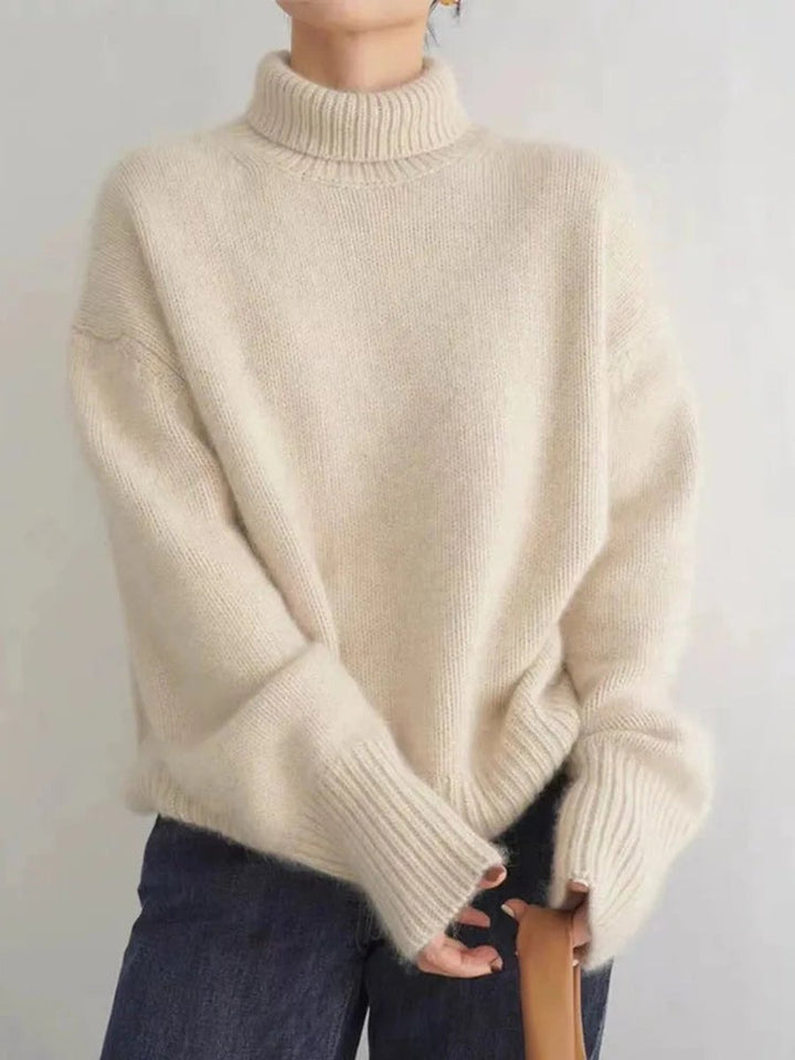 Laylani | Zeitloser, weicher Oversized-Rollkragenpullover
