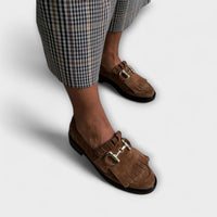 Fleur - Braune Loafer