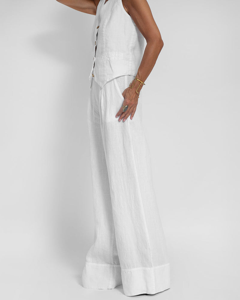Stella - Damen Elegantes 2-teiliges Leinenset