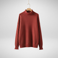 Edelma | Damen Strickpullover mit hohem Kragen