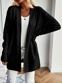 Edelrika | Damen Offene Oversize-Strickjacke