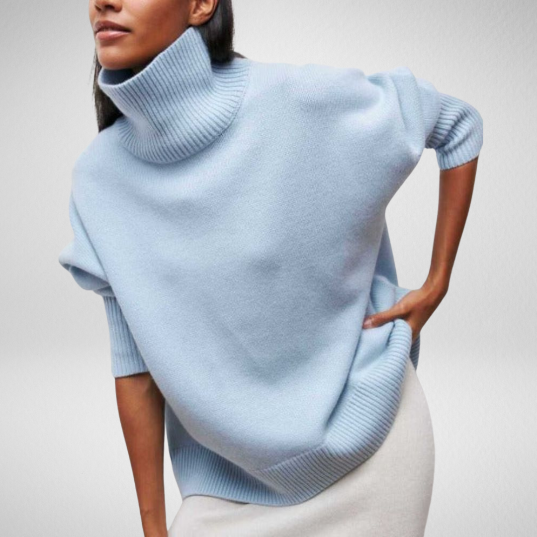 Edelwara | Oversized Strickpullover mit Rollkragen für Damen