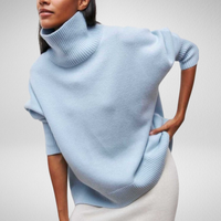 Edelwara | Oversized Strickpullover mit Rollkragen für Damen