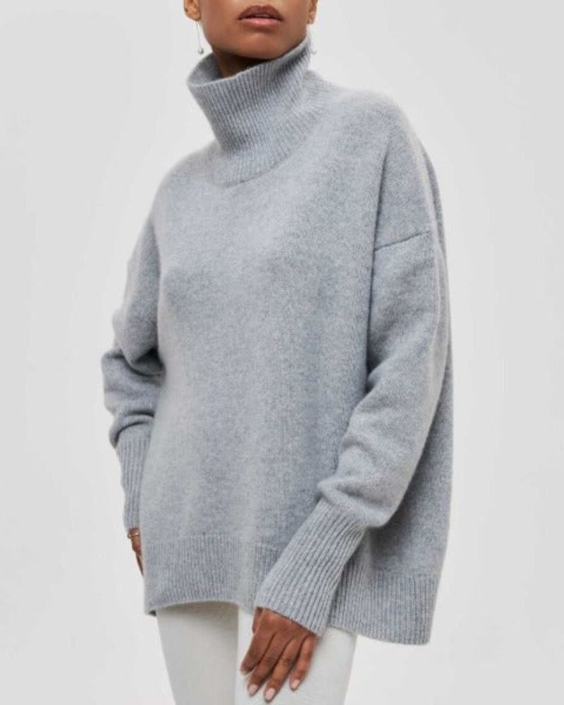 Edelwara | Oversized Strickpullover mit Rollkragen für Damen