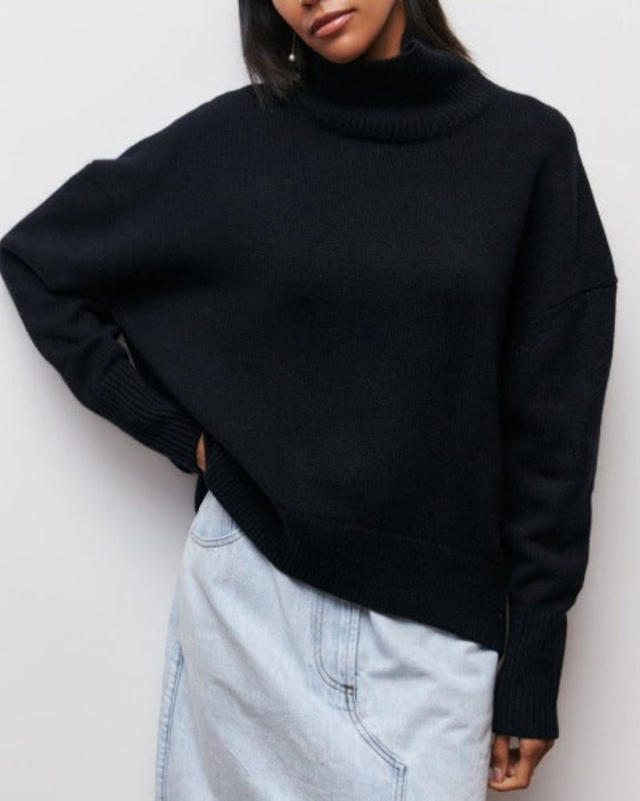 Edelwara | Oversized Strickpullover mit Rollkragen für Damen