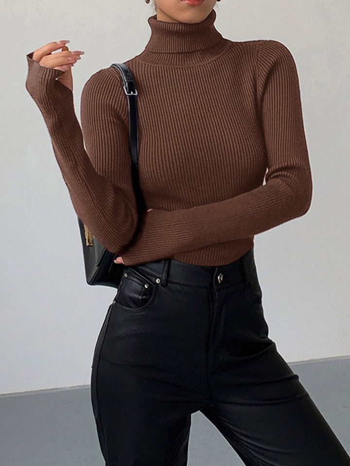 Paloma | Eleganter und vielseitiger gerippter Rollkragenpullover