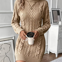 Eldwara | Damen Strickkleid im Zopfmuster-Design