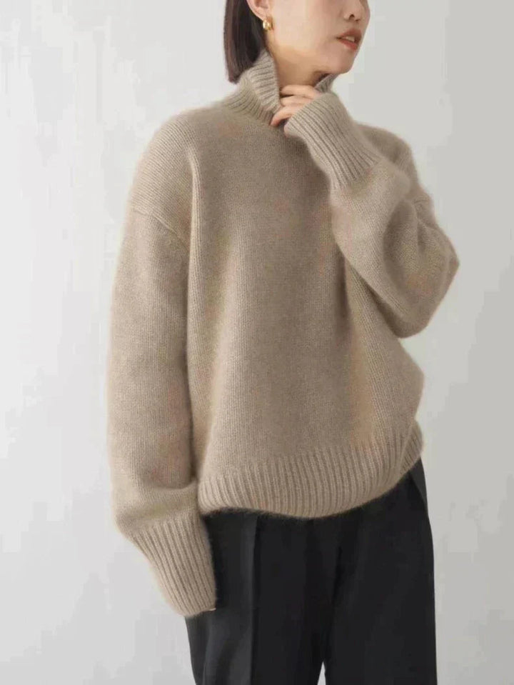 Elspeth | Oversized Damen Rollkragenpullover