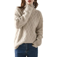 Charlotte | Eleganter Cashmere-Rollkragenpullover