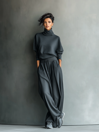 Nadine - Strick Ensemble Weite Hose