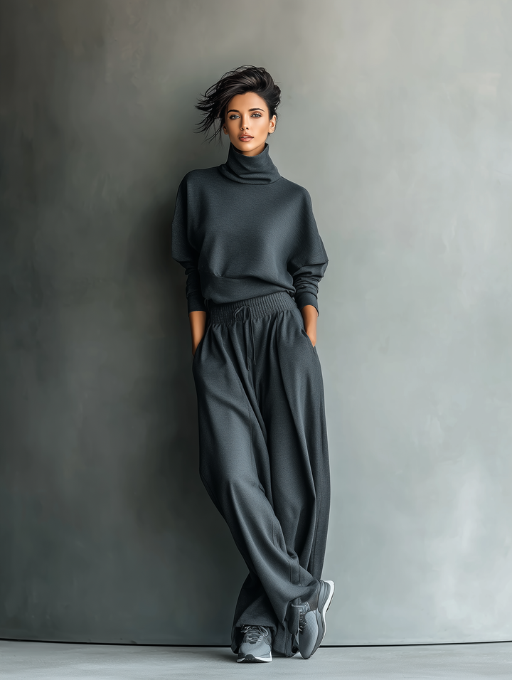 Nadine - Strick Ensemble Weite Hose