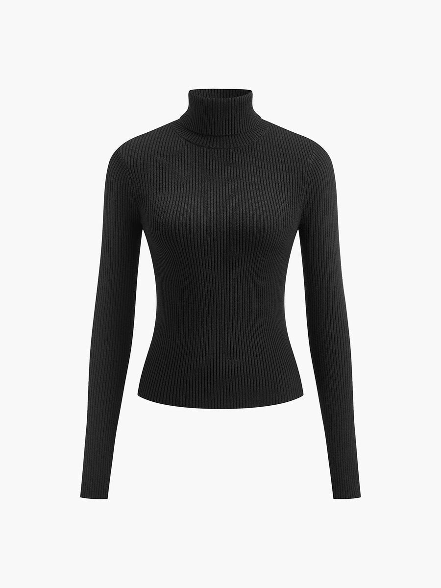 Paloma | Eleganter und vielseitiger gerippter Rollkragenpullover