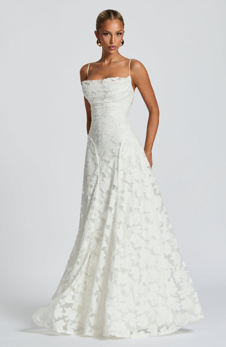 Hebe - Florales Maxikleid