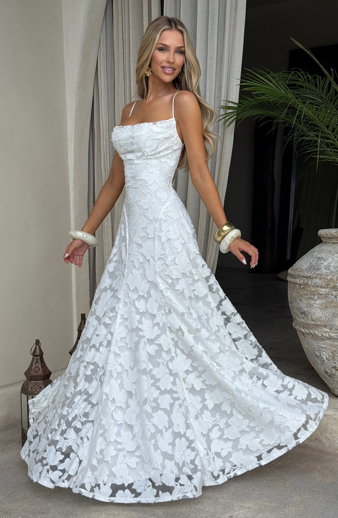 Hebe - Florales Maxikleid