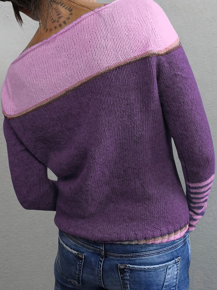 Gerhild | Damen Pullover mit gestreiftem Design