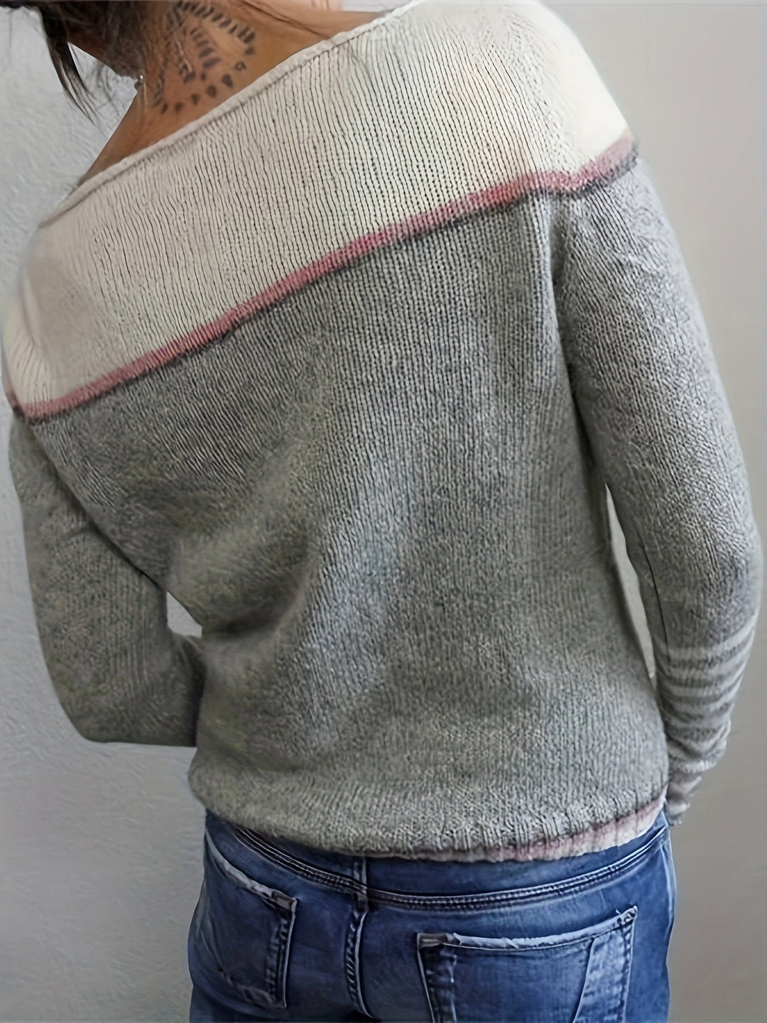 Gerhild | Damen Pullover mit gestreiftem Design
