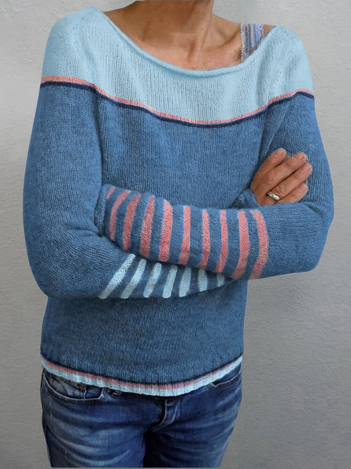 Gerhild | Damen Pullover mit gestreiftem Design