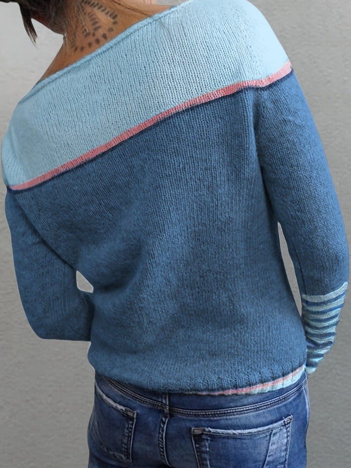 Gerhild | Damen Pullover mit gestreiftem Design