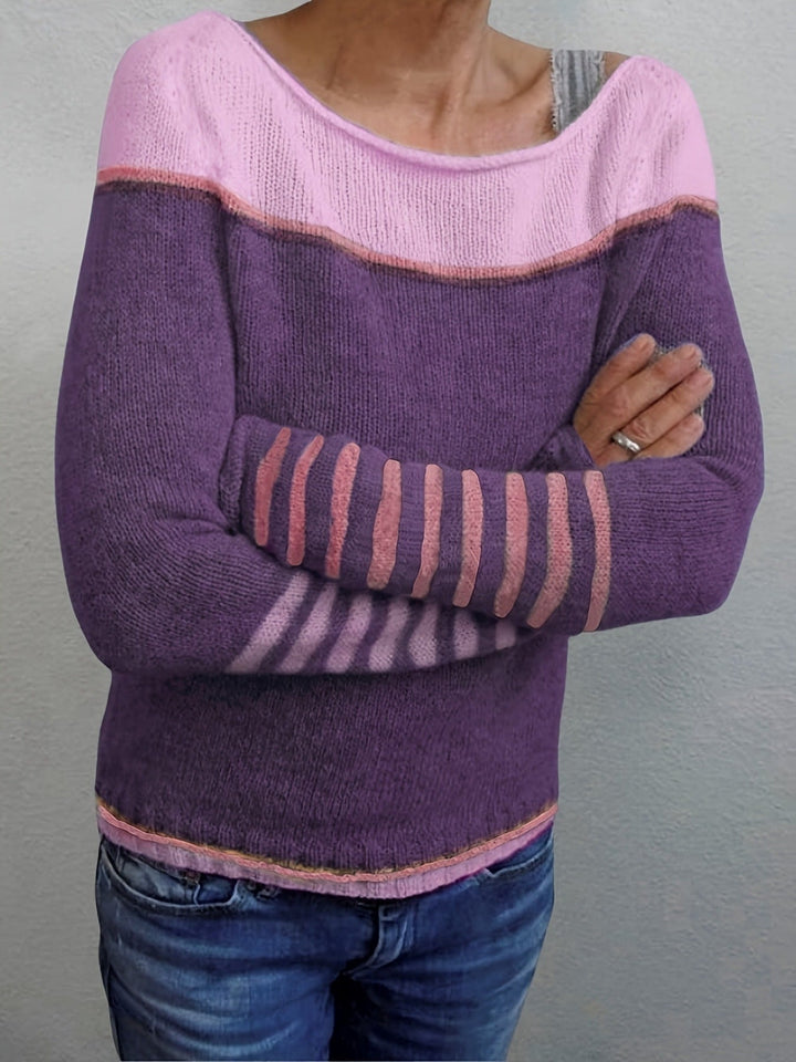 Gerhild | Damen Pullover mit gestreiftem Design