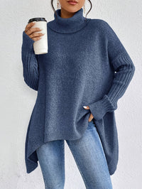 Hedrun | Oversized Damen Rollkragenpullover aus Strick