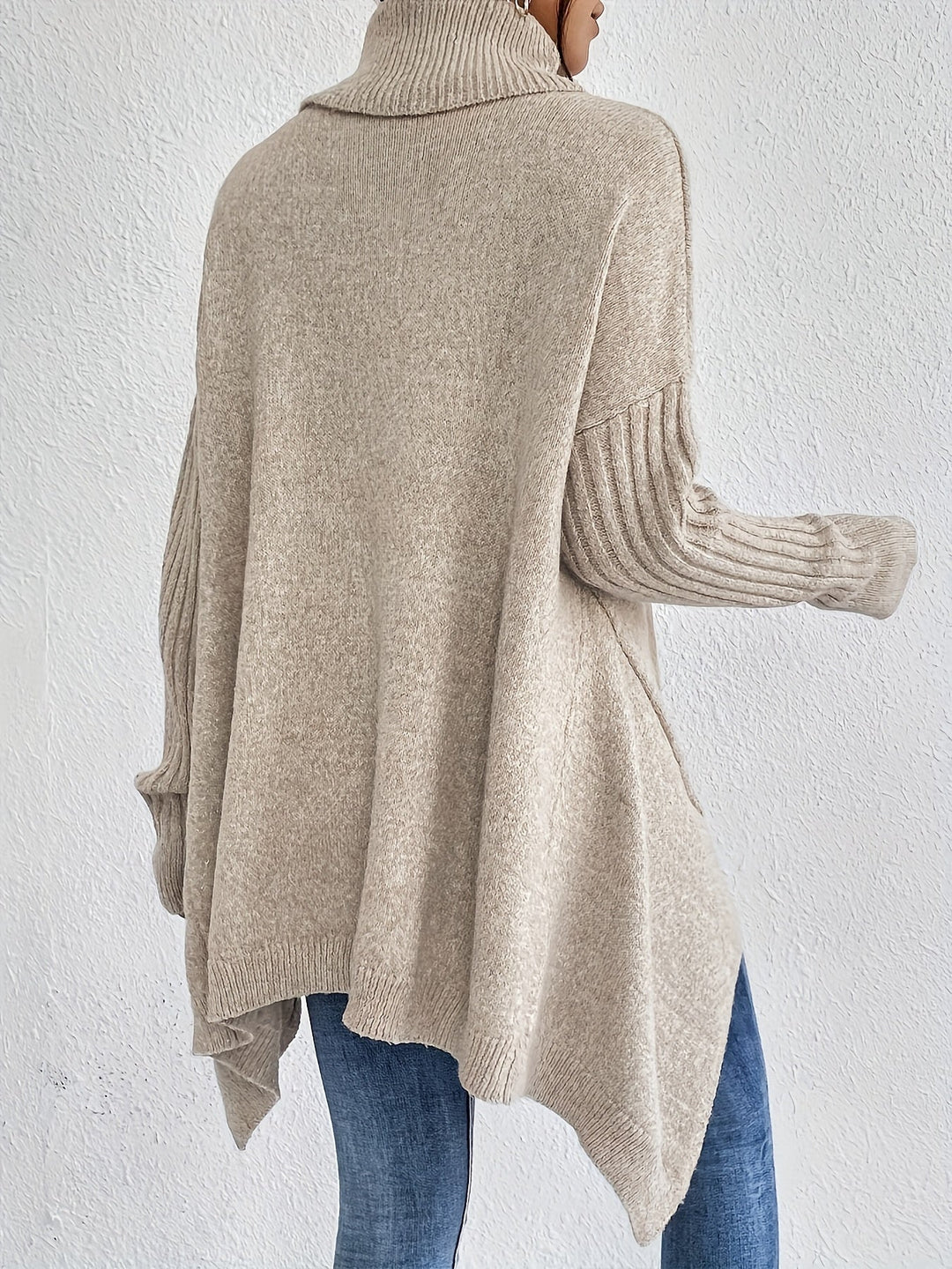 Hedrun | Oversized Damen Rollkragenpullover aus Strick