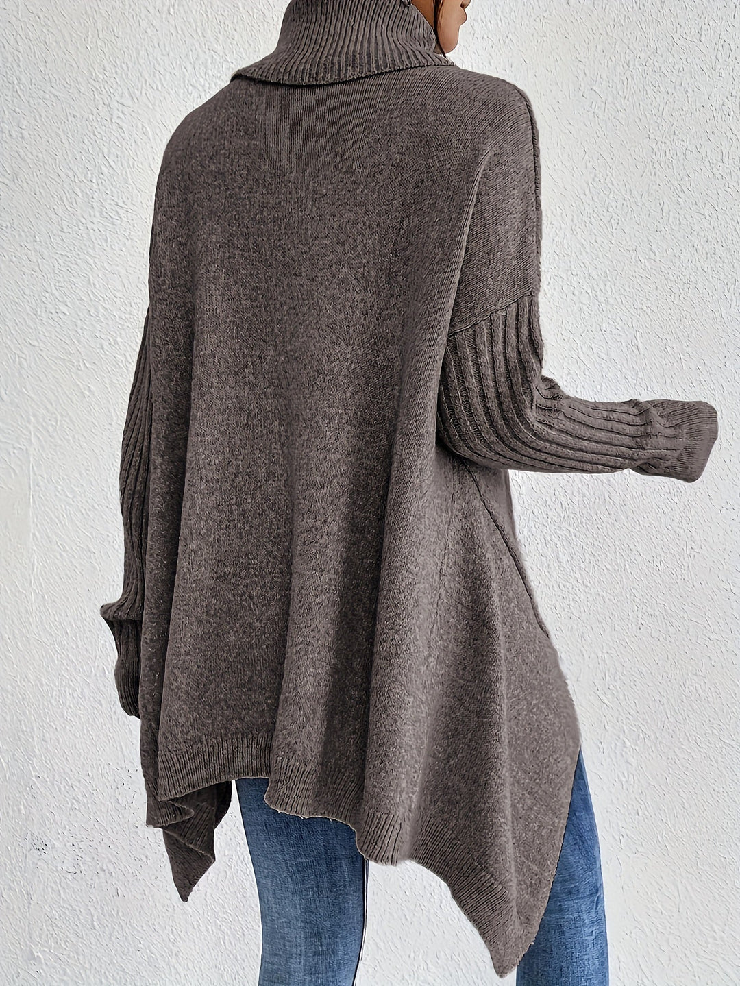 Hedrun | Oversized Damen Rollkragenpullover aus Strick