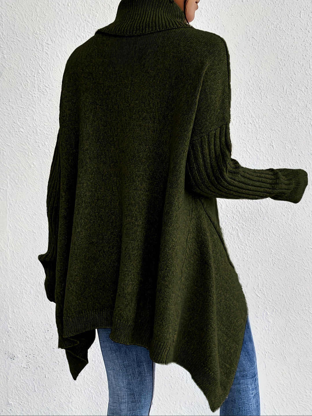Hedrun | Oversized Damen Rollkragenpullover aus Strick