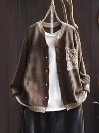 Hildrun | Damen Relaxed Fit Strickjacke