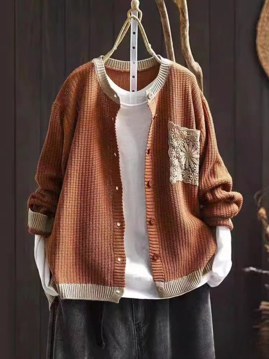 Hildrun | Damen Relaxed Fit Strickjacke