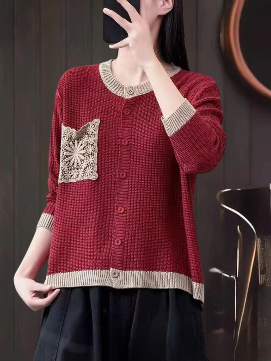 Hildrun | Damen Relaxed Fit Strickjacke