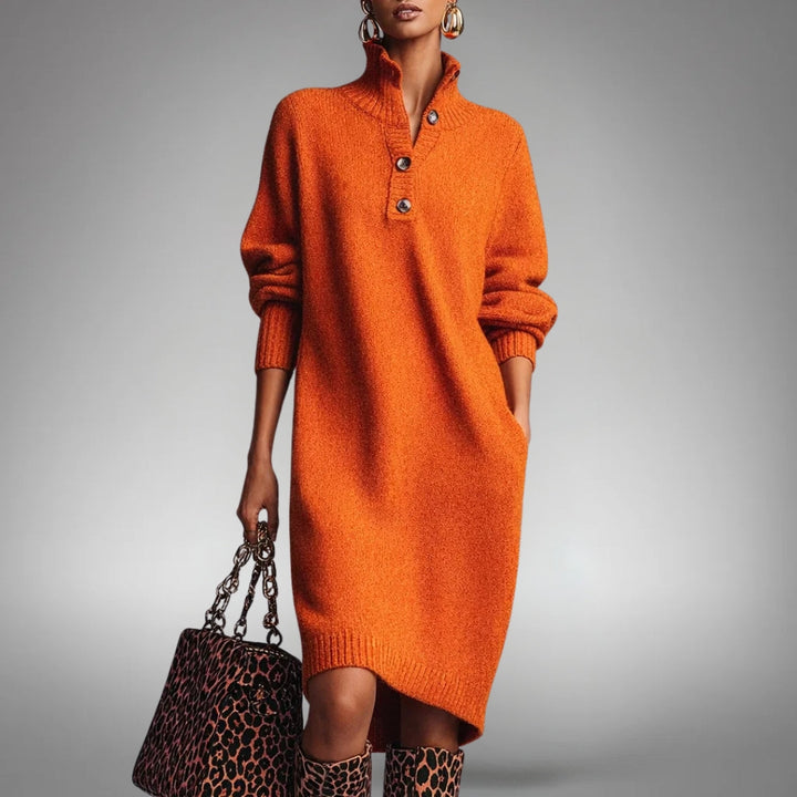 Ilmara | Oversized Midi Knit Dress for Women
