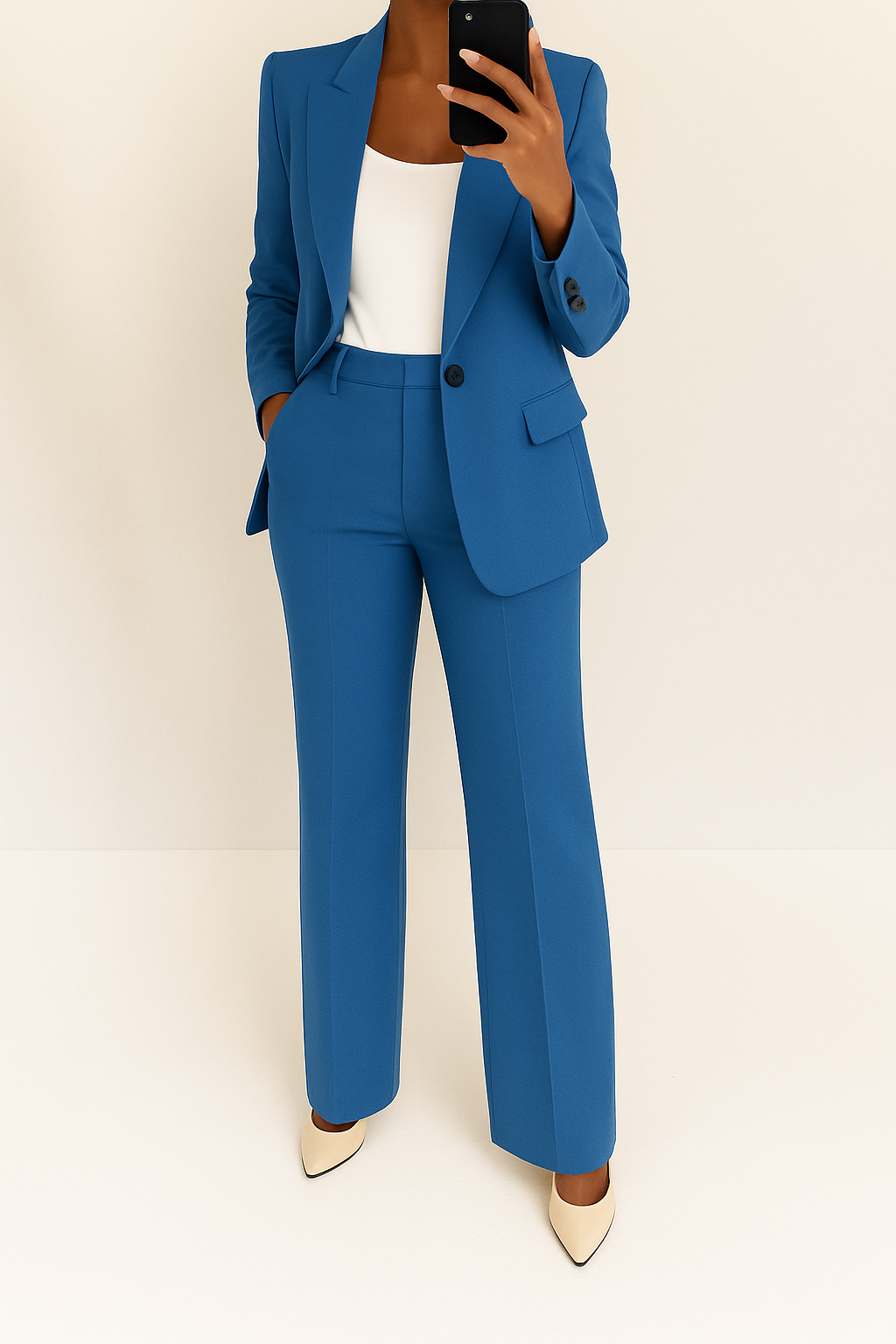 Damen Elegantes Blazer- und Hosenanzug-Set für stilvolle Anlässe