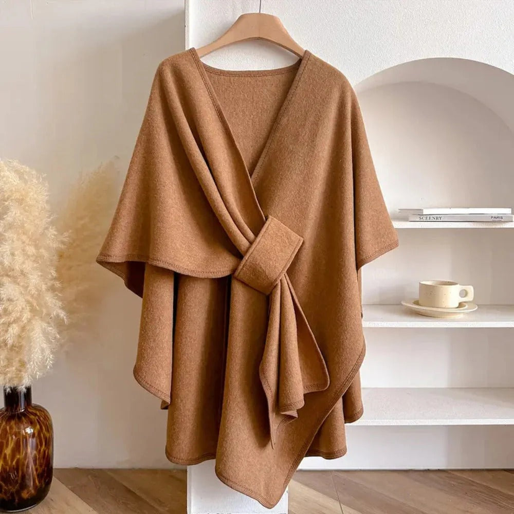 Reinhilde - Langer Poncho Schal