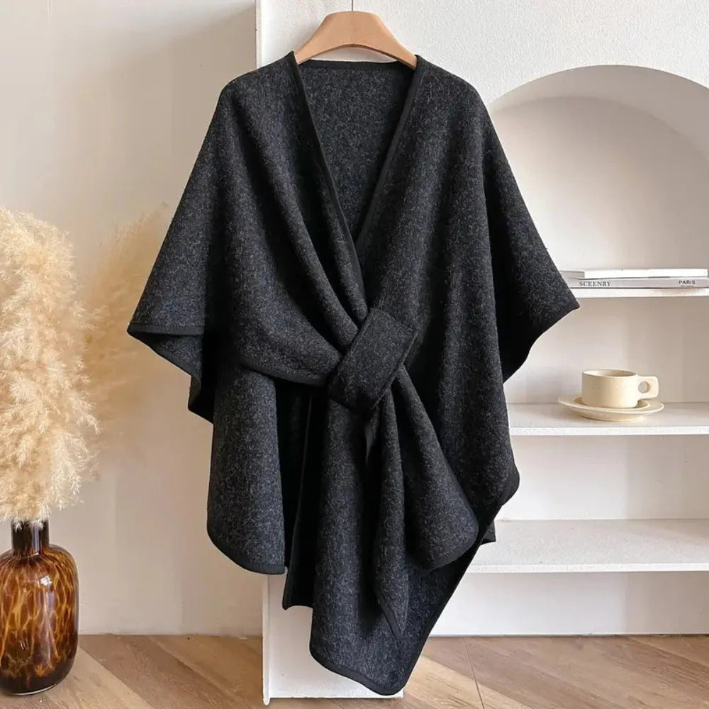 Reinhilde - Langer Poncho Schal