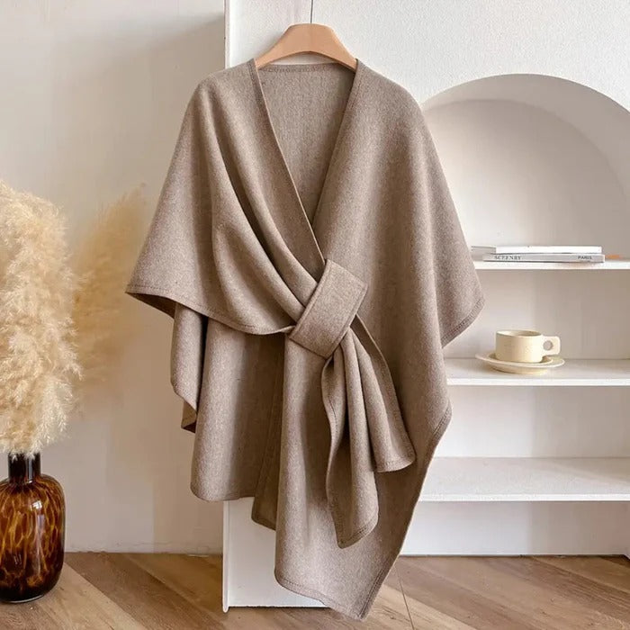 Reinhilde - Langer Poncho Schal
