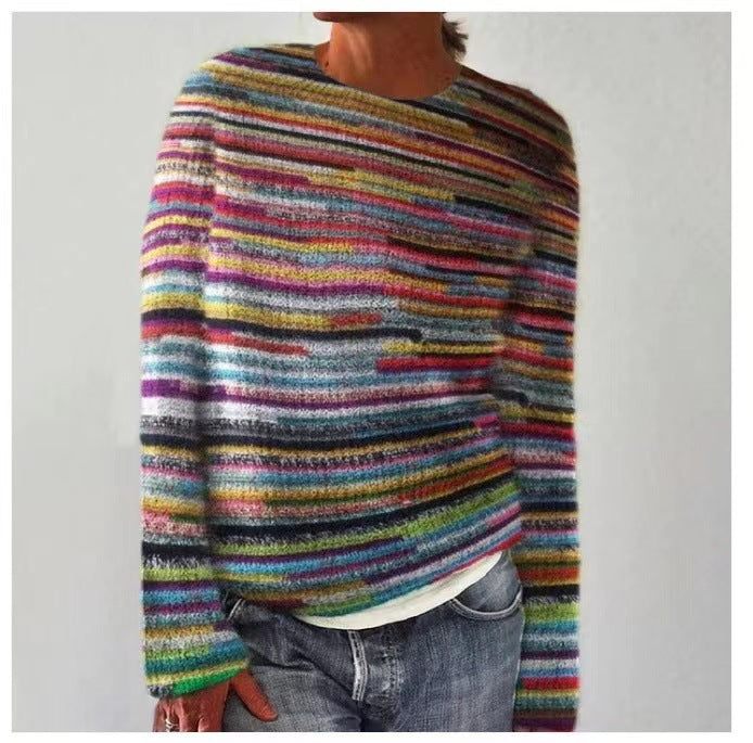 Irmela | Damen Strickpullover mit Nordischem Design