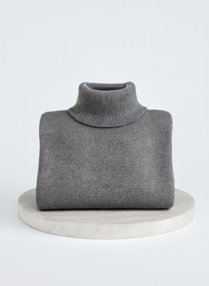 Irmtraud | Damen Oversized Rollkragen Strickpullover