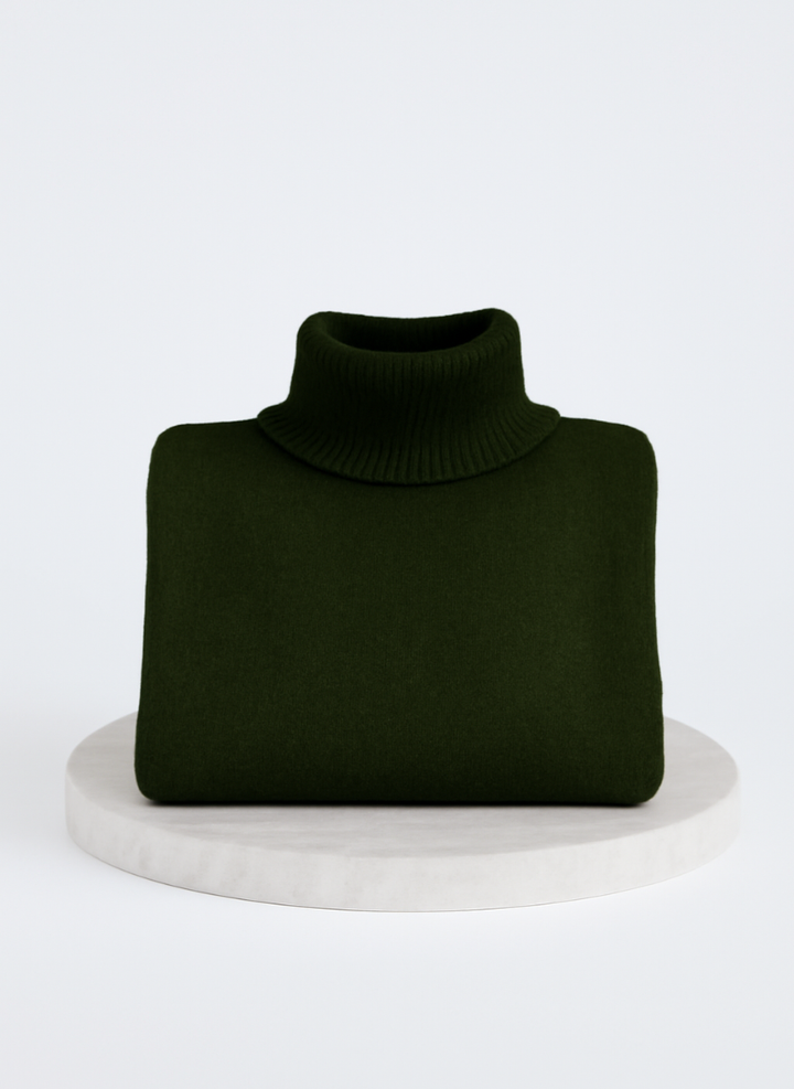 Irmtraud | Damen Oversized Rollkragen Strickpullover